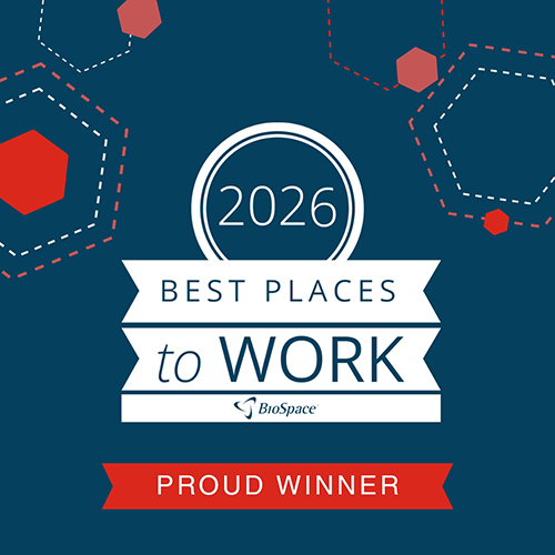 Badge: Proud Winner 2026 Best Places to work - Biospace